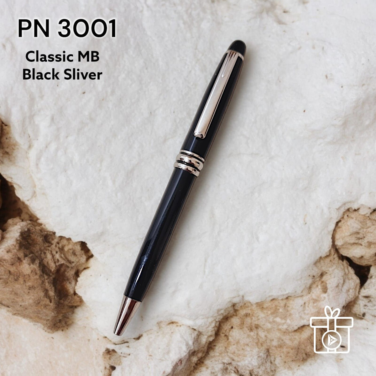 MB Classic Black Silver Pen