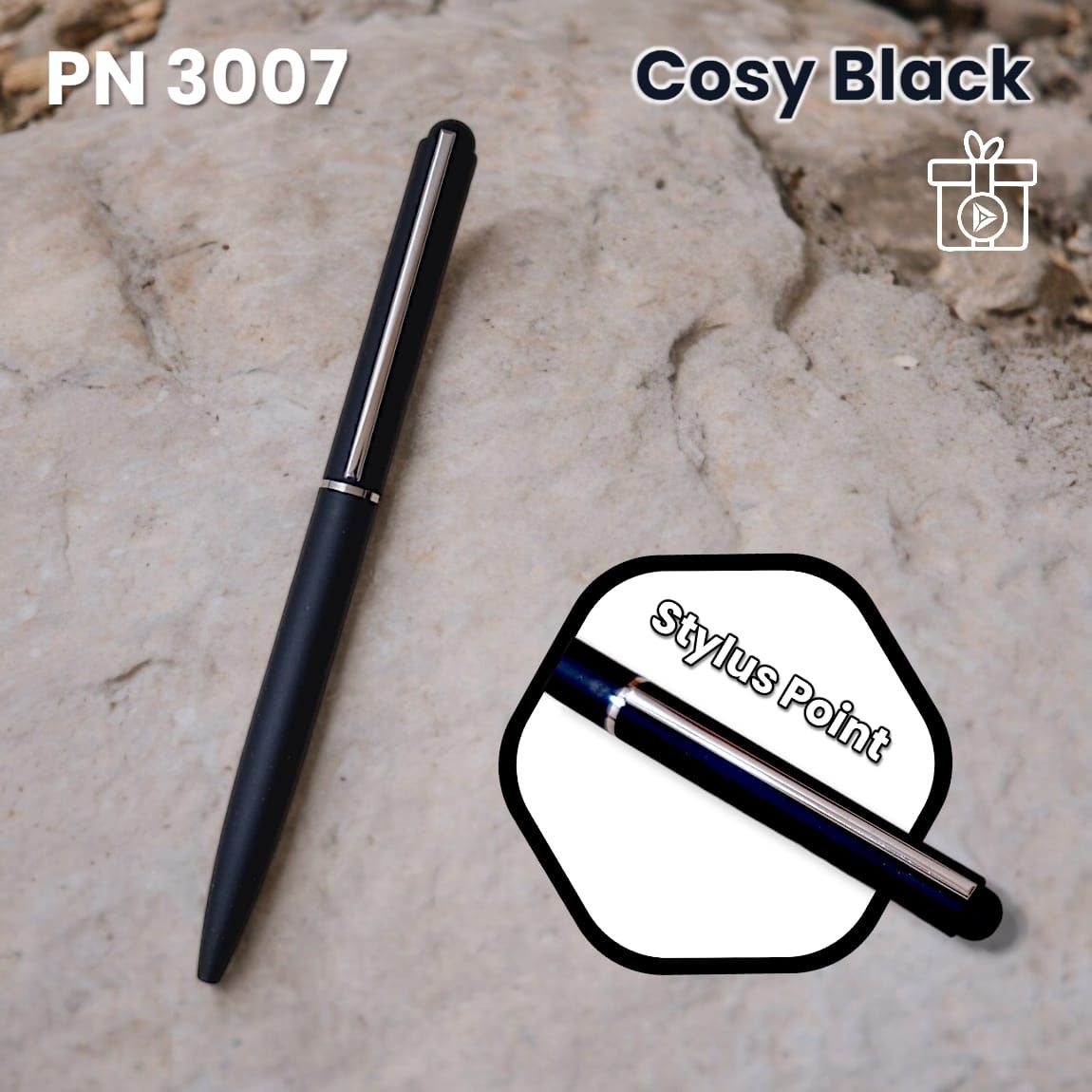 Metal Cozy Black Pen