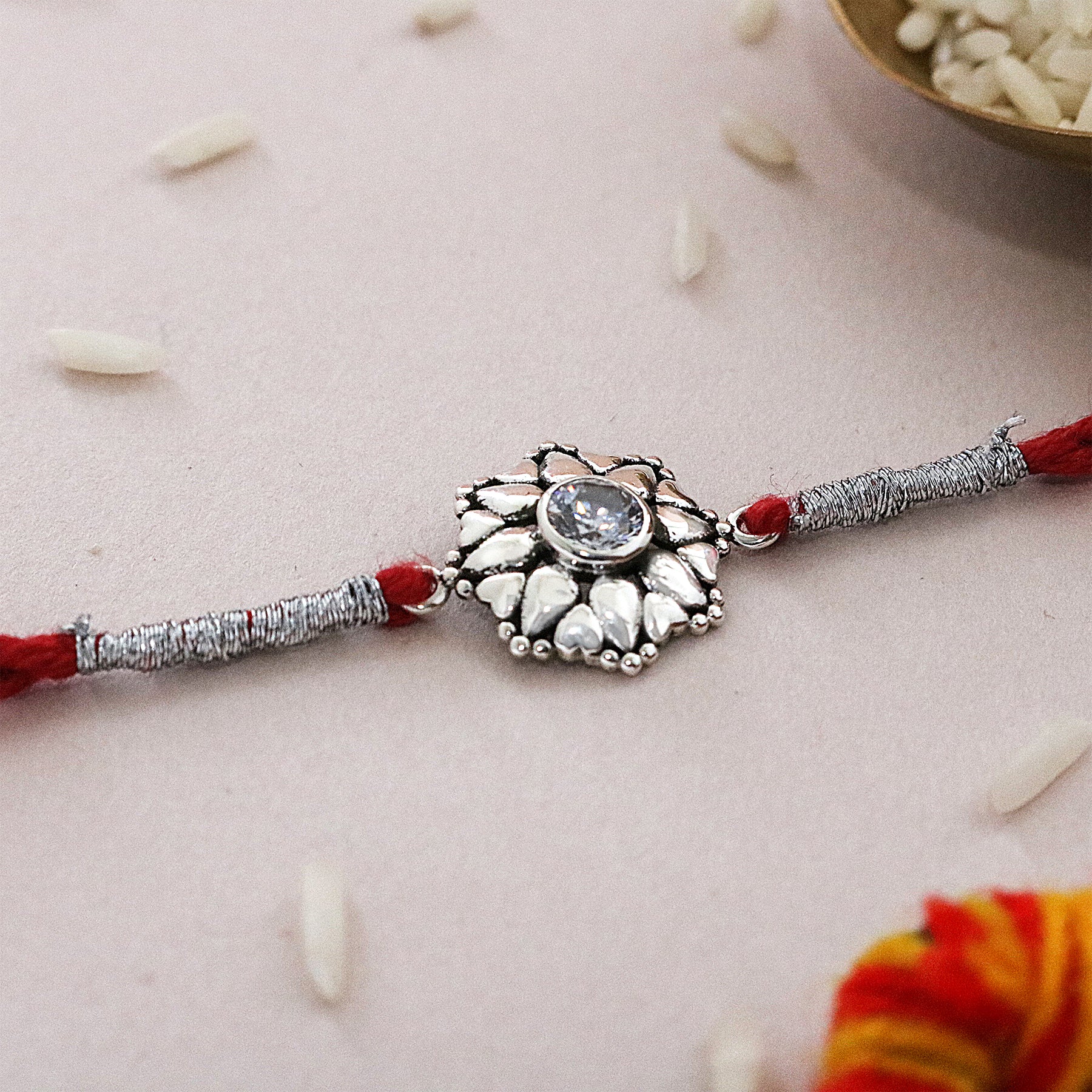 Daffodil Silver Rakhi