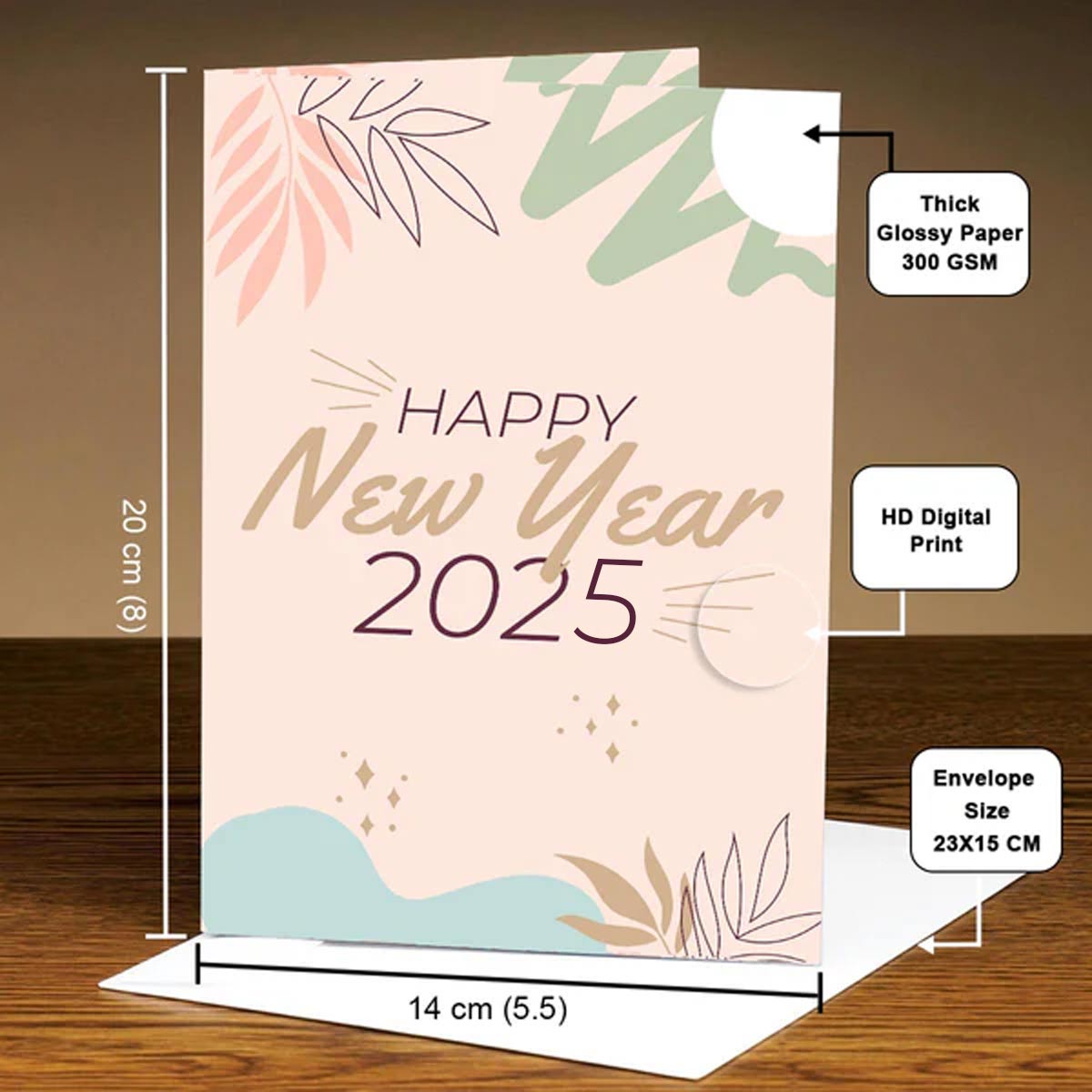 Happy New Year Greeting Card for 2025