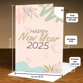 Happy New Year Greeting Card for 2025