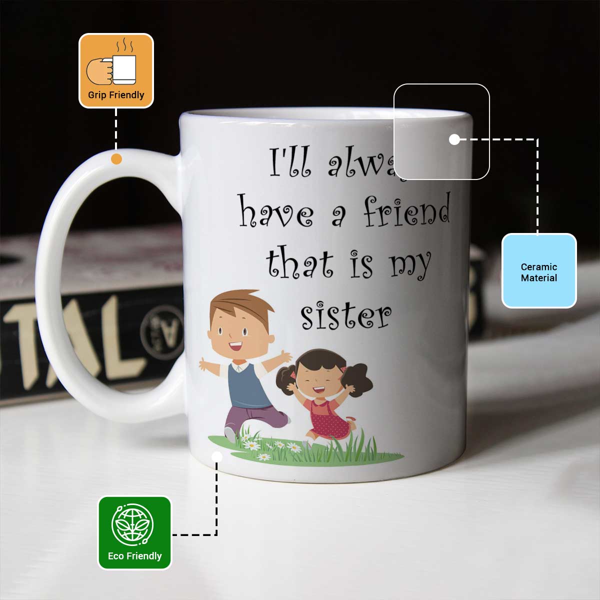 I'll Always have a friend That is my Brother Coffee Mug