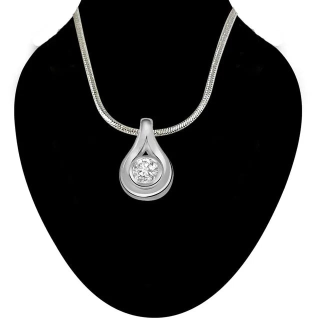 High Hopes - Real Diamond & Sterling Silver Pendant