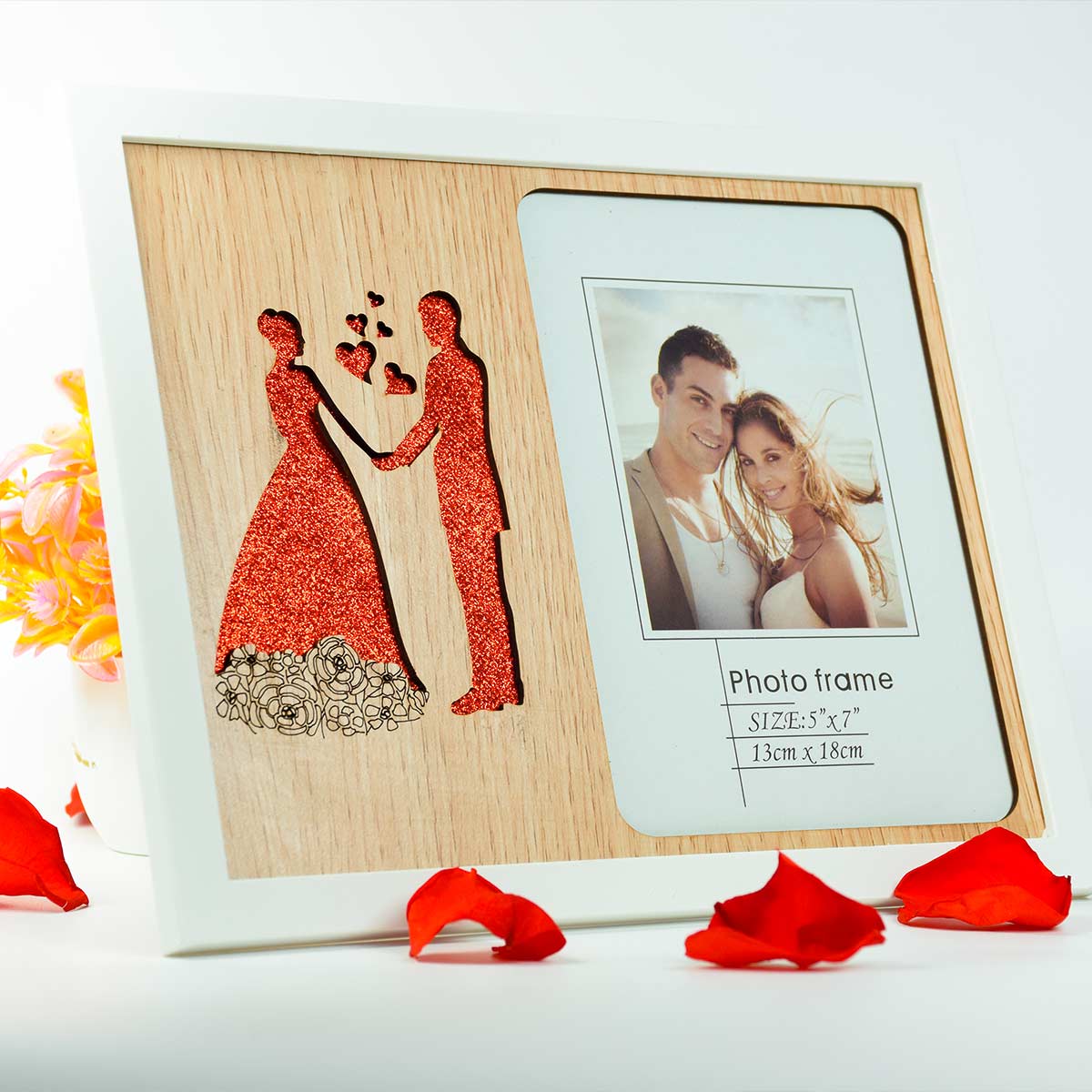 Valentine's Day Personalised Couple MDF Photo Frame Gift