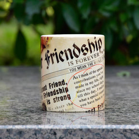 Quote Printed Coffee Mug Gift for Friendship Day