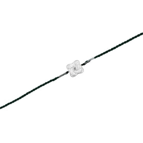 Silver Falling Flower Rakhi