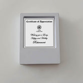 Certificate Of Appreciation Engraved Silver Frames