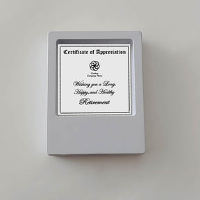 Certificate Of Appreciation Engraved Silver Frames