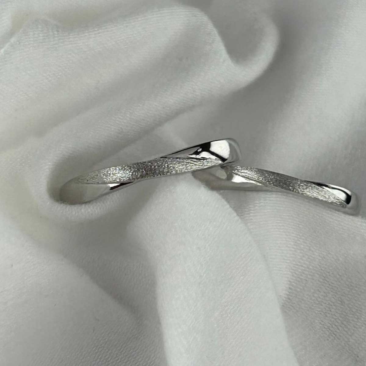 Timeless Love Adjustable 925 Sterling Silver Couple Rings