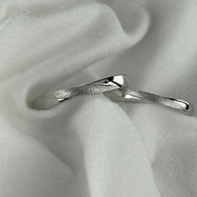 Timeless Love Adjustable 925 Sterling Silver Couple Rings