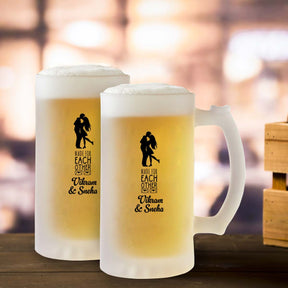 Personalised Made Of Each Other Beer Mug