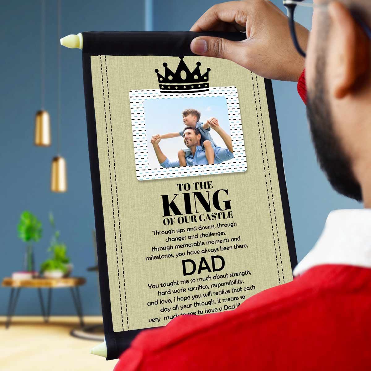 Personalised Father's Day Scroll