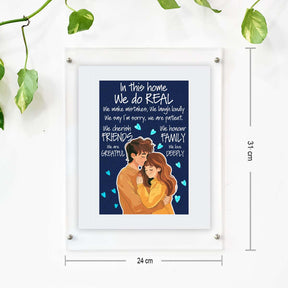 In This Home We do Real Wooden Photo Frame for Couple