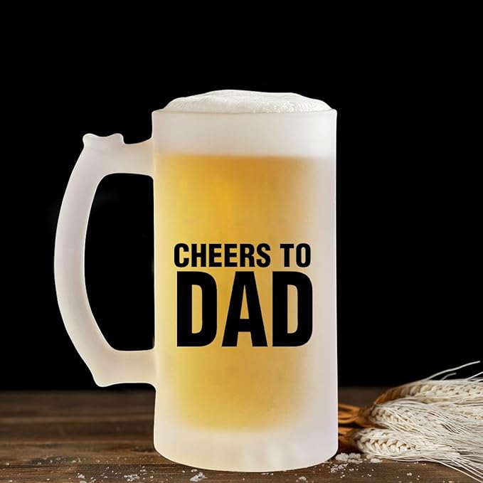 Cheers to Dad Frosted Beer Mug