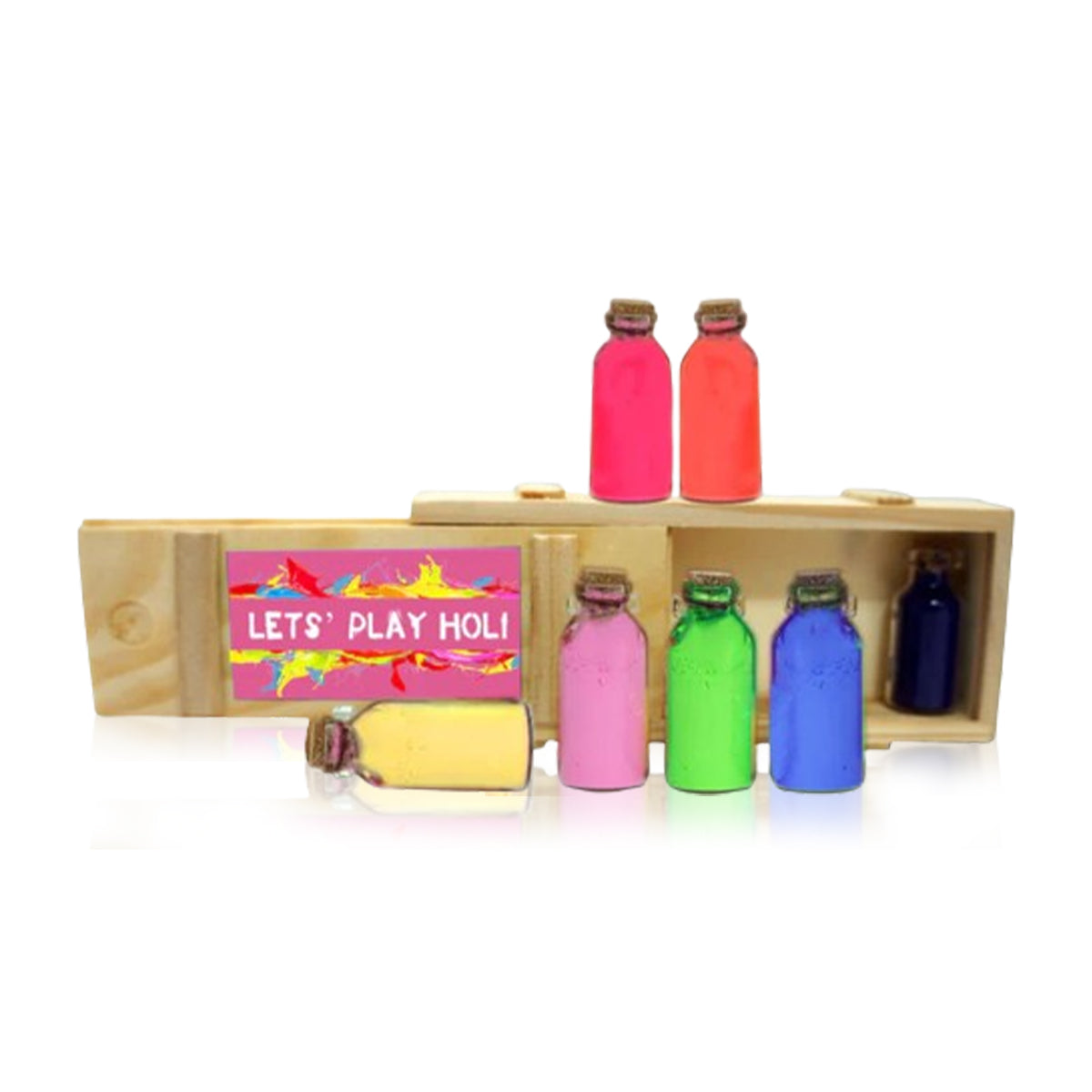 Colourful Holi Bottles in A Box