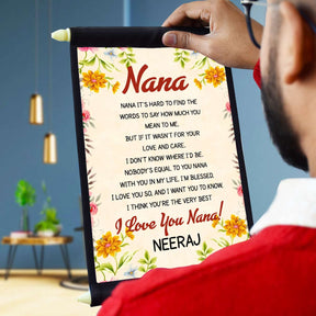 Personalised I Love You NANA Scroll