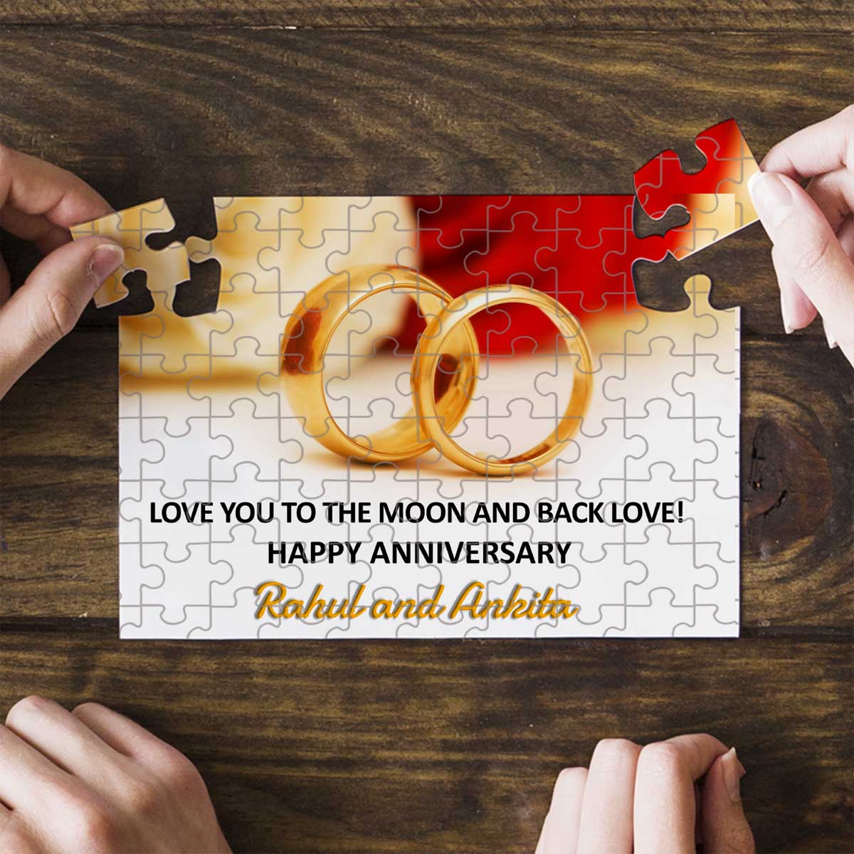 Personalised Love You To The Moon Puzzle