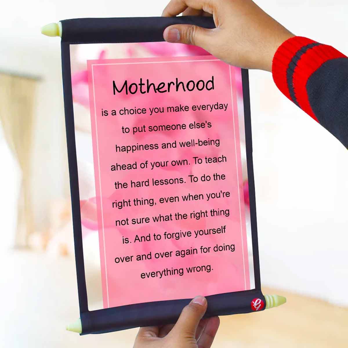 Motherhood Message Scroll | Giftcart