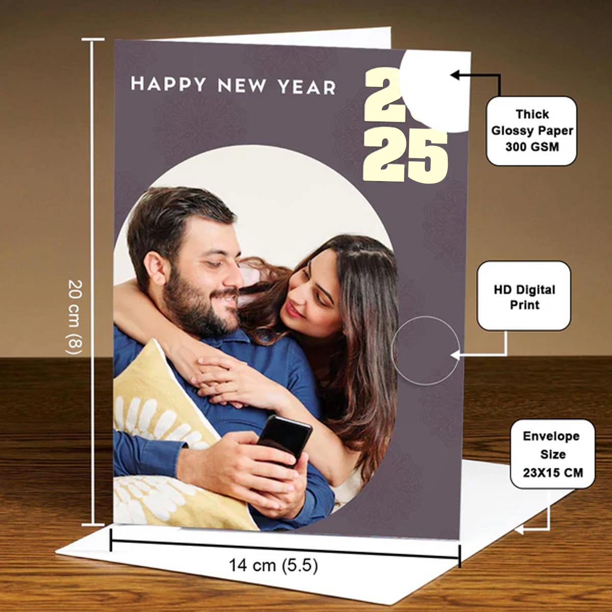 Personalised New Year Greeting Card