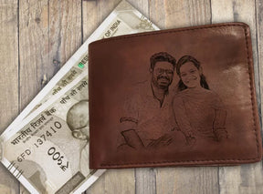 Rakshabandhan Combo of Personalized Wallet and Gold Plated OM Rakhi