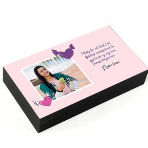 Sorry Gift and  Photo Printed Gift Idea Chocolate with Personalised Name