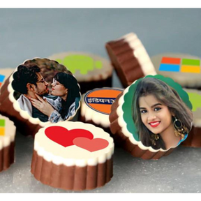 Choose The Best Kiss Day Personalised Photo Chocolate