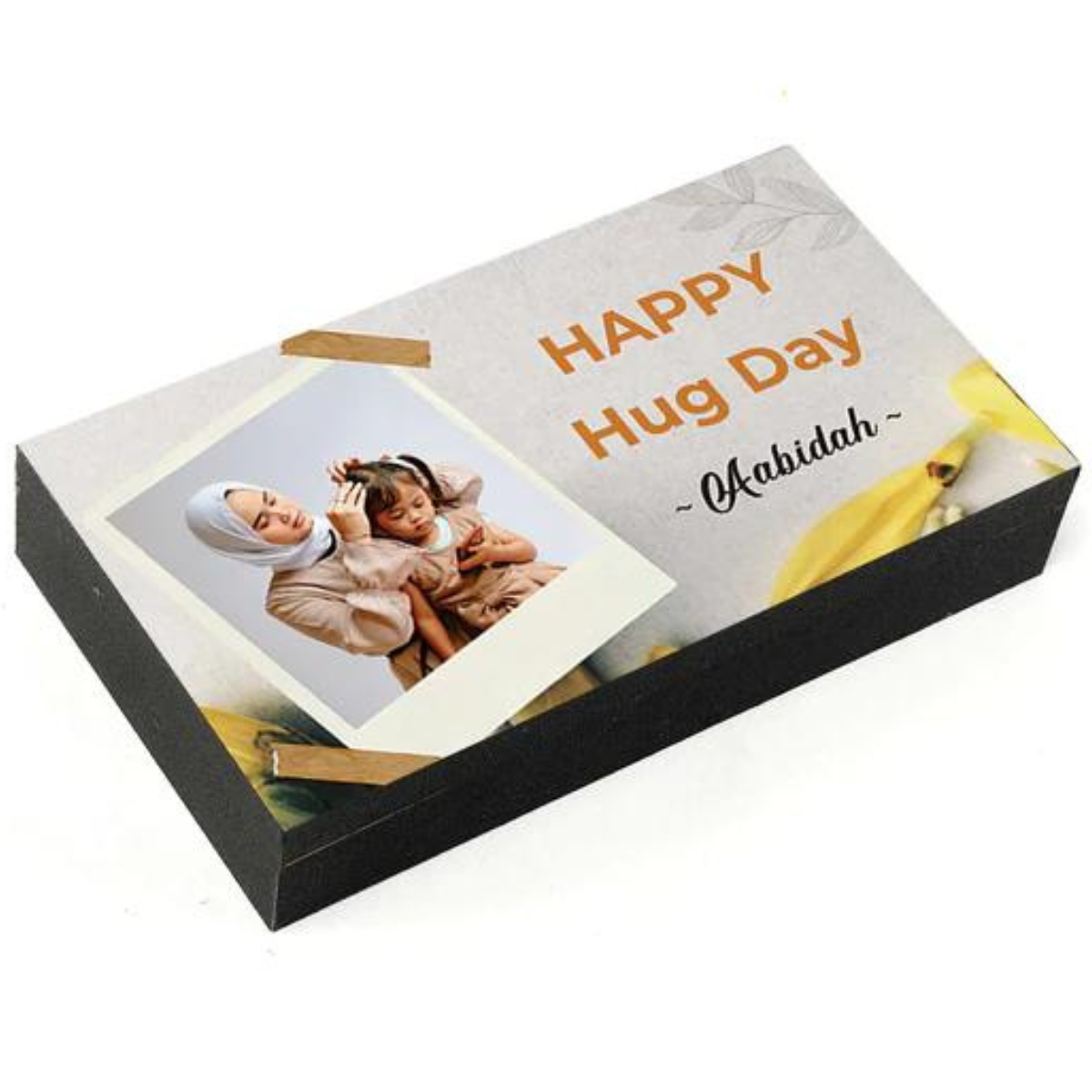 Personalised Hug Day Photo Chocolate
