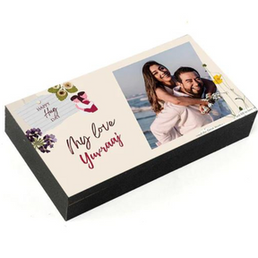 Hug Day Unique and Personalised Photo Chocolate