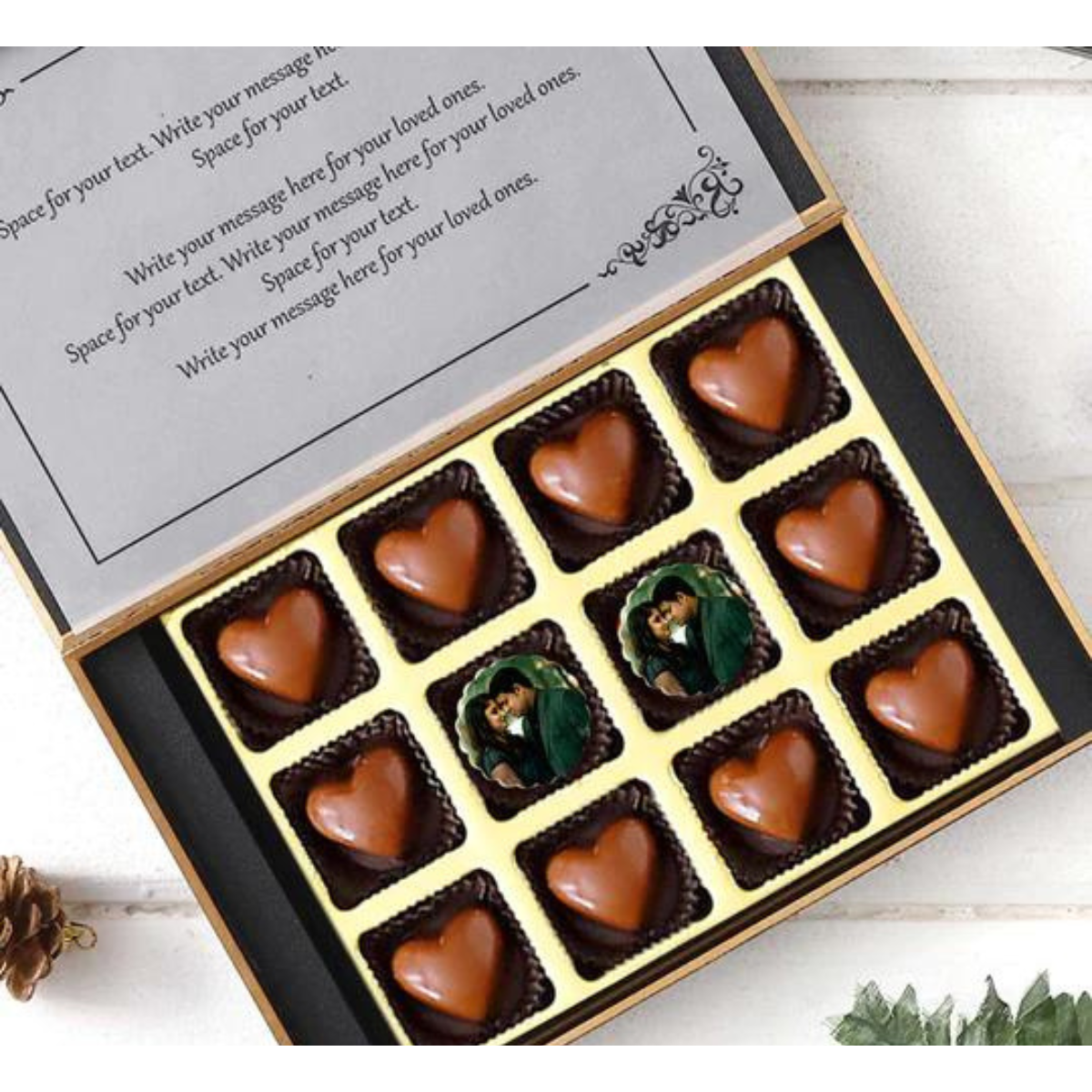 Heart Shape Personalised Photo for Chocolate Day