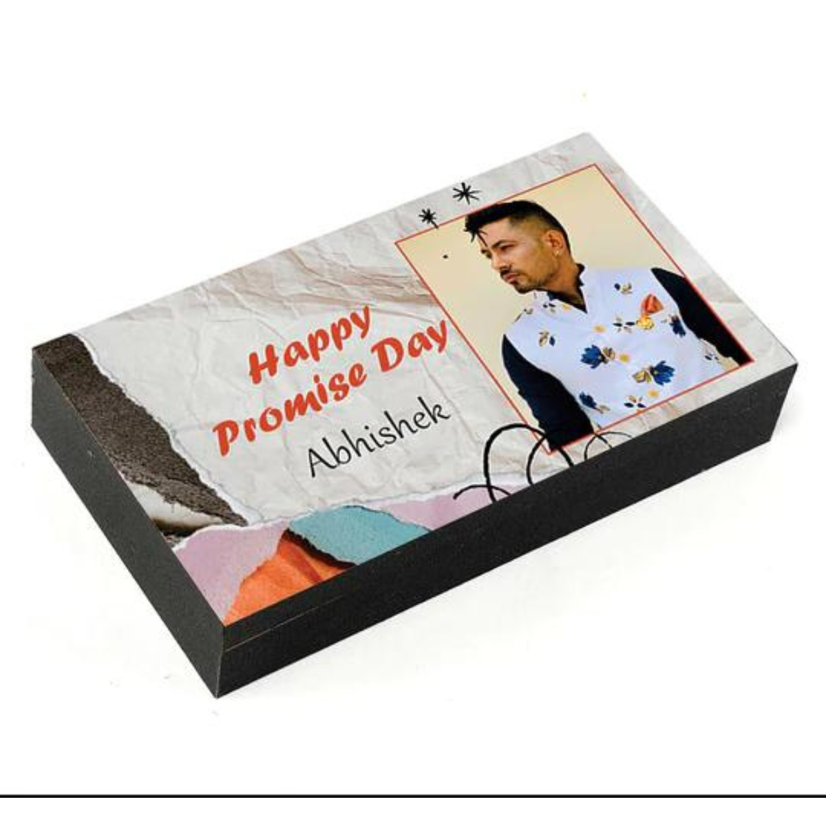 Best Promise Day Personalised Photo Chocolate