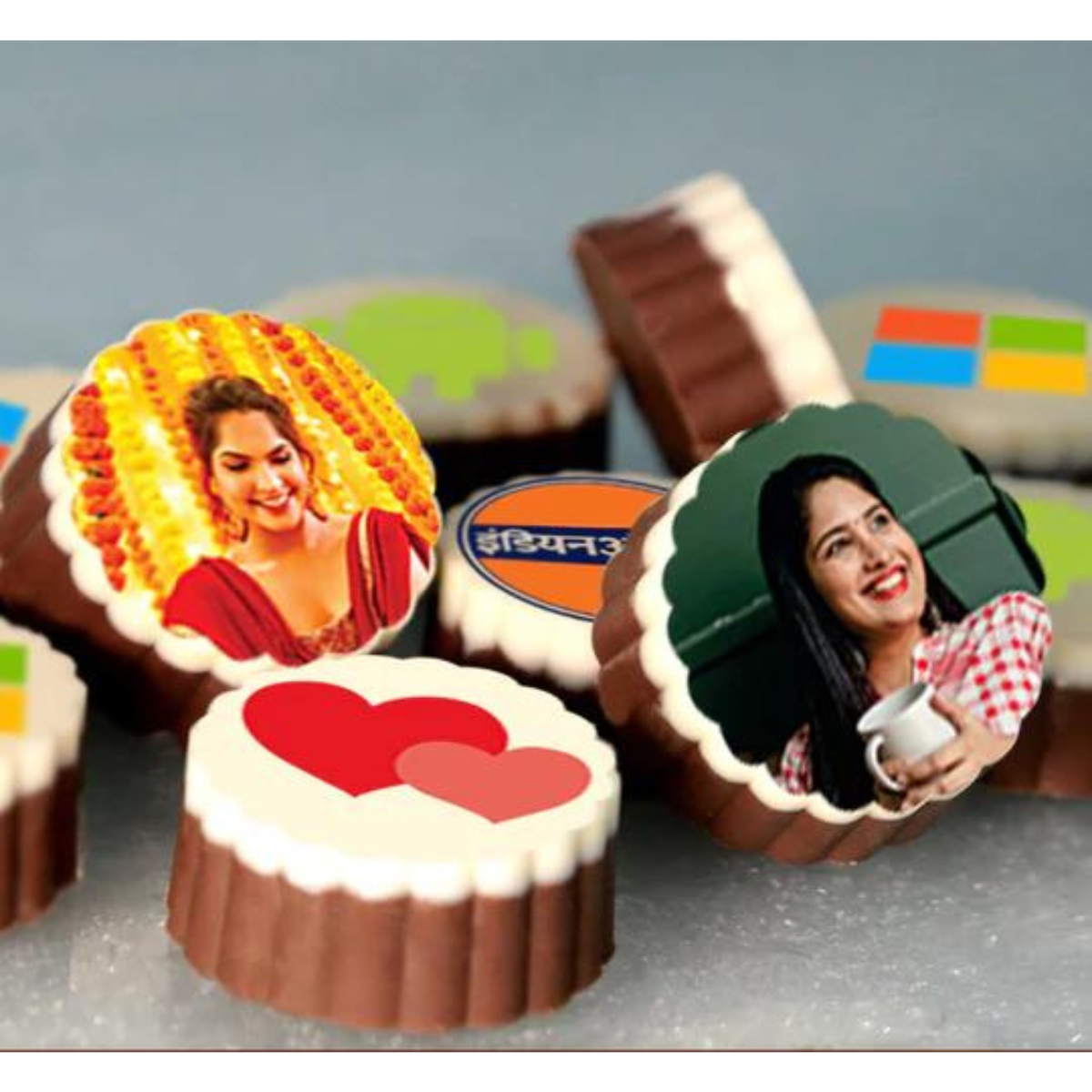 Propose Day Gift With Personalised Photo Chocolate