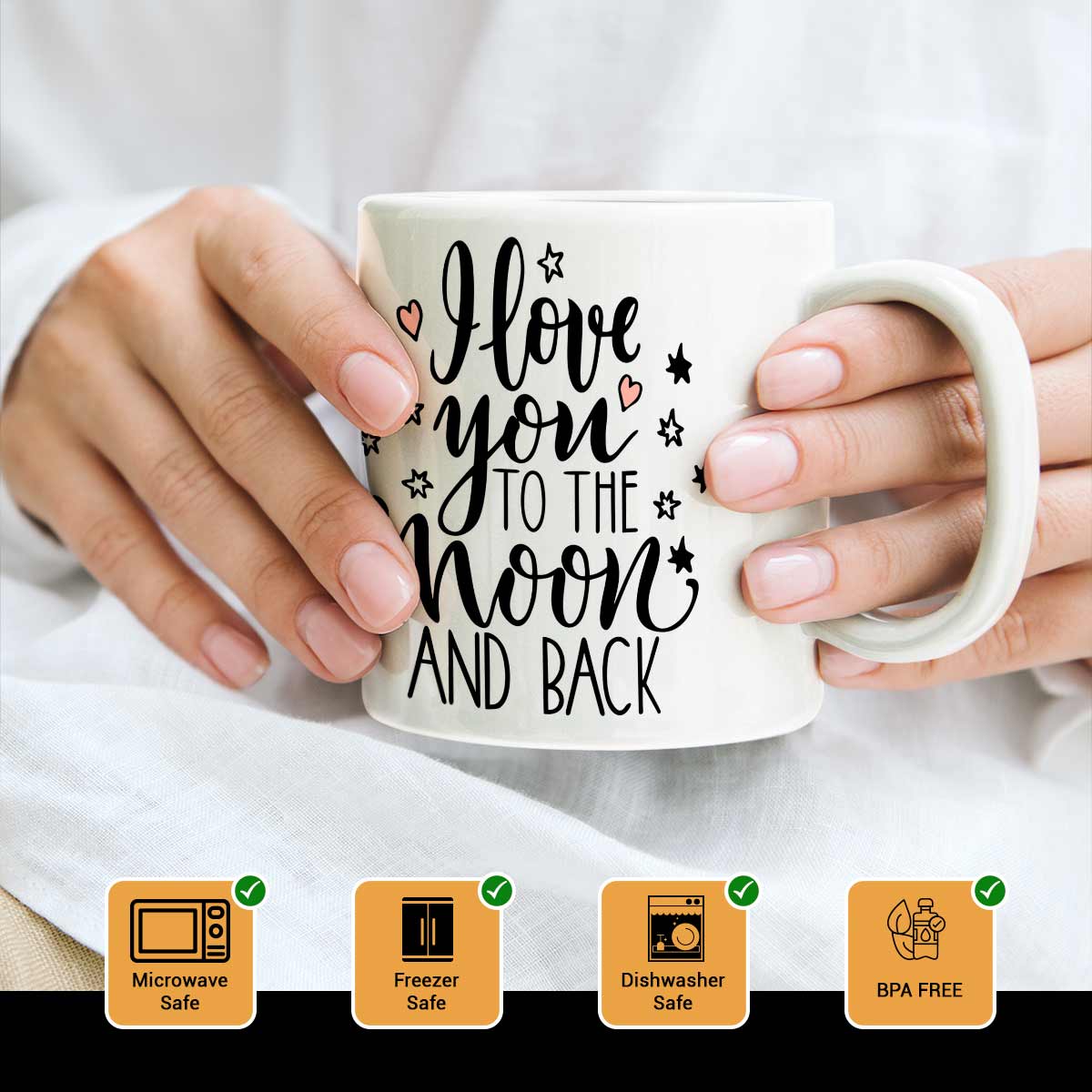 Love You to the Moon and Back Coffee Mug