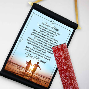 Personalised Letter to Wife Scroll