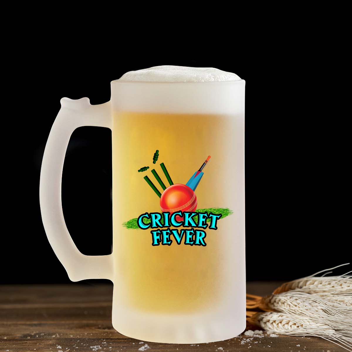 Cricket Love Beer Mug 600ml - Beer Lover Gift