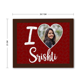 Personalised I Love Puzzle