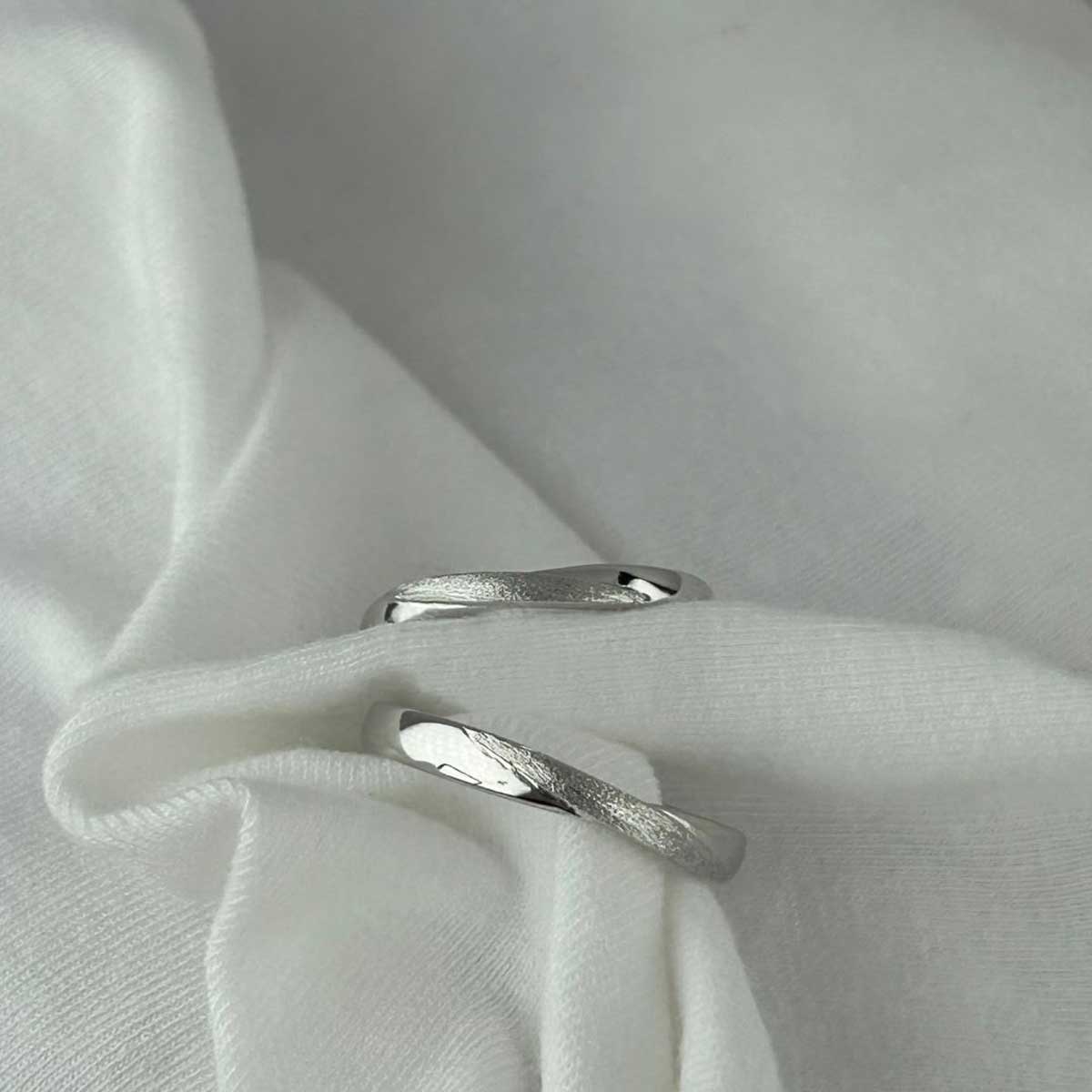 Timeless Love Adjustable 925 Sterling Silver Couple Rings