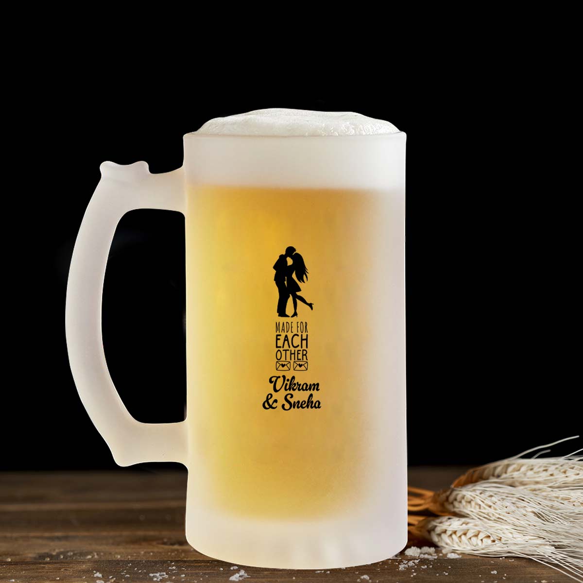 Personalised Made Of Each Other Beer Mug