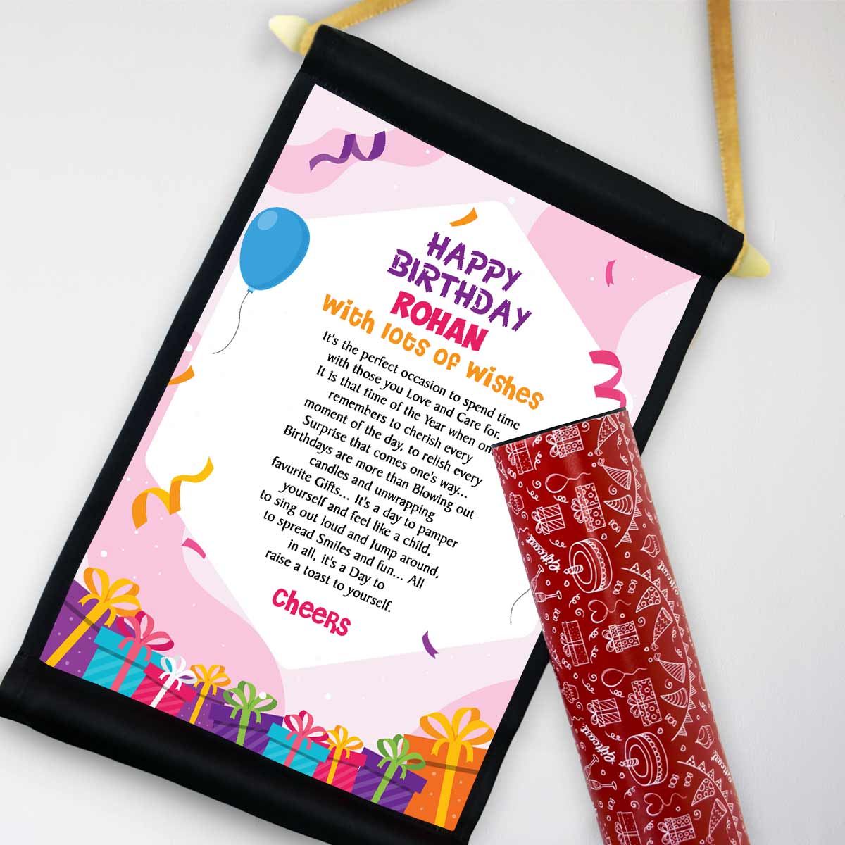 Personalised Birthday Toast Scroll