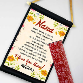 Personalised I Love You NANA Scroll