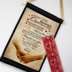 Personalised Tears & Laughter Message to Wife Scroll