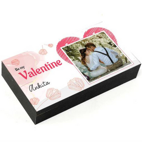 Be My Rose Valentine Personalised Photo Chocolate