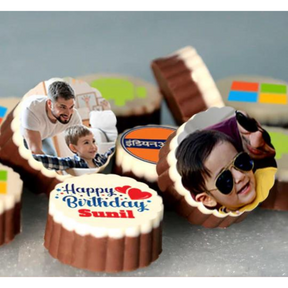 Dad and son Personalised Photo Chocolate