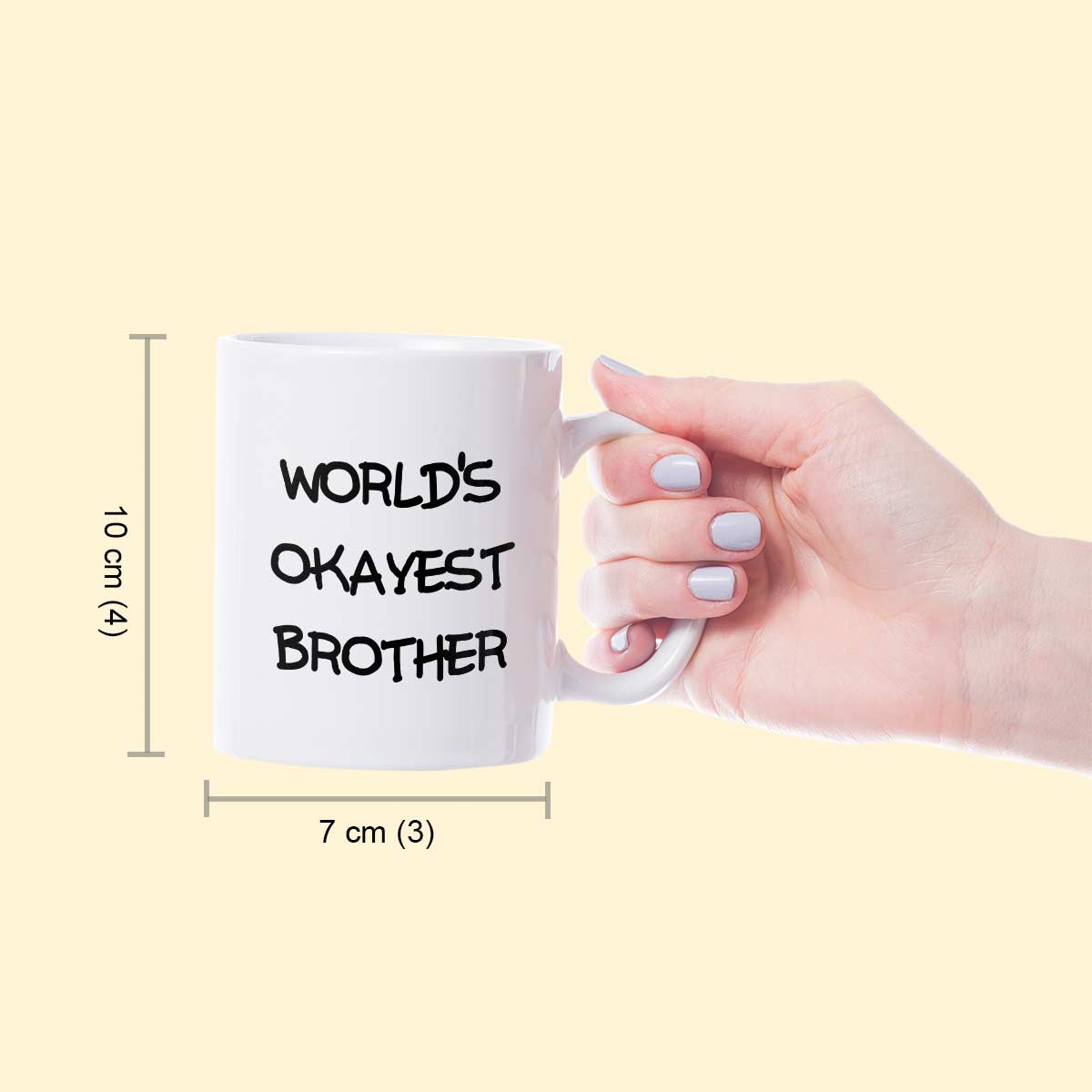 Worlds Okayest Brother Ceramic Mug