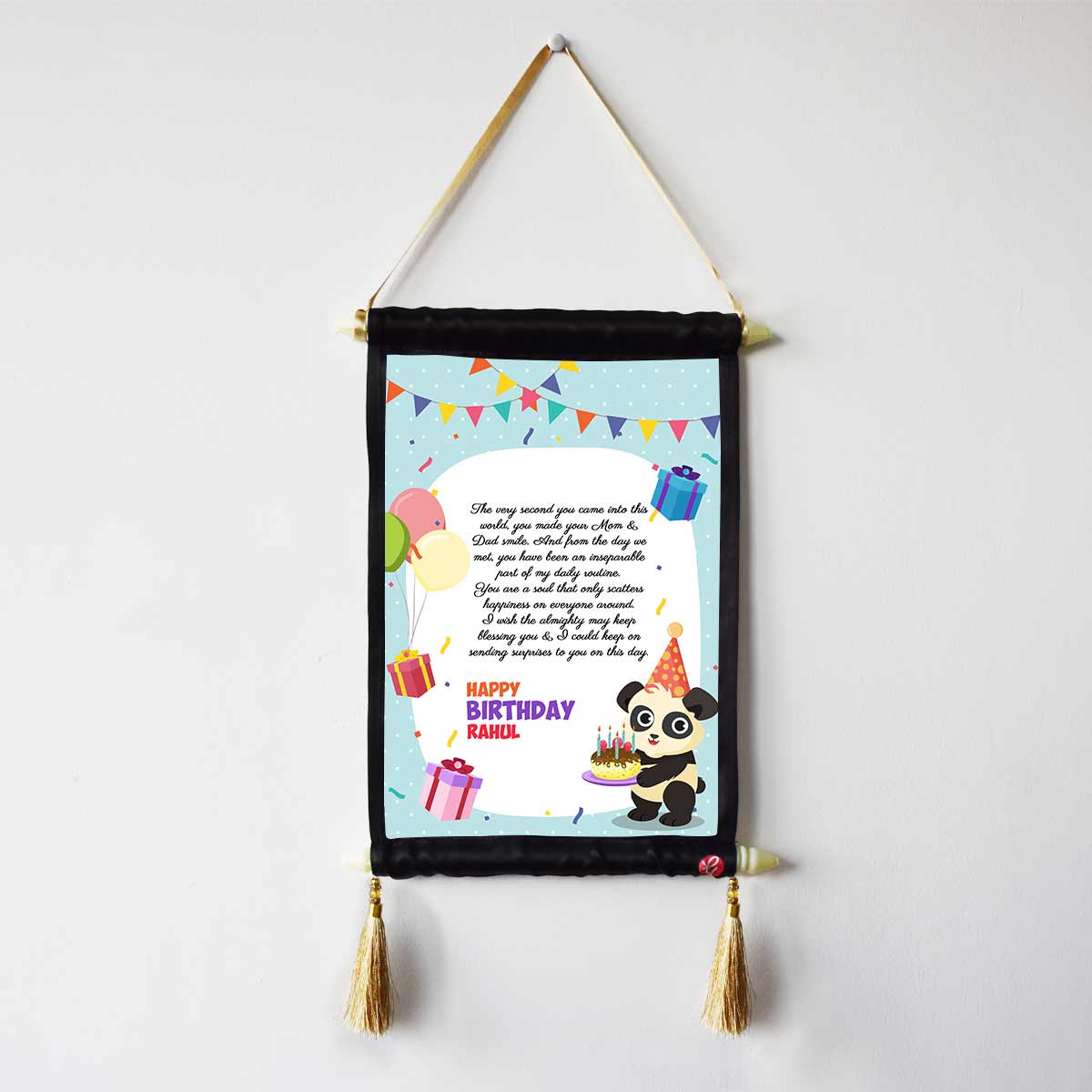 Personalized Message Printed Birthday Scroll