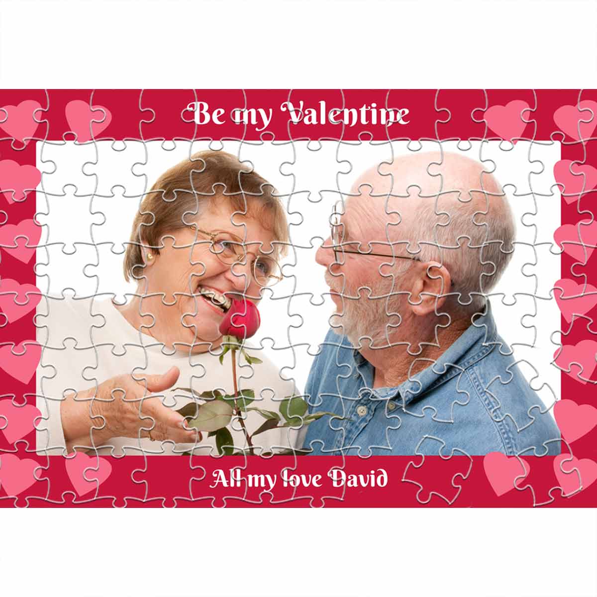 Personalised Valentine Jigsaw Keepsake