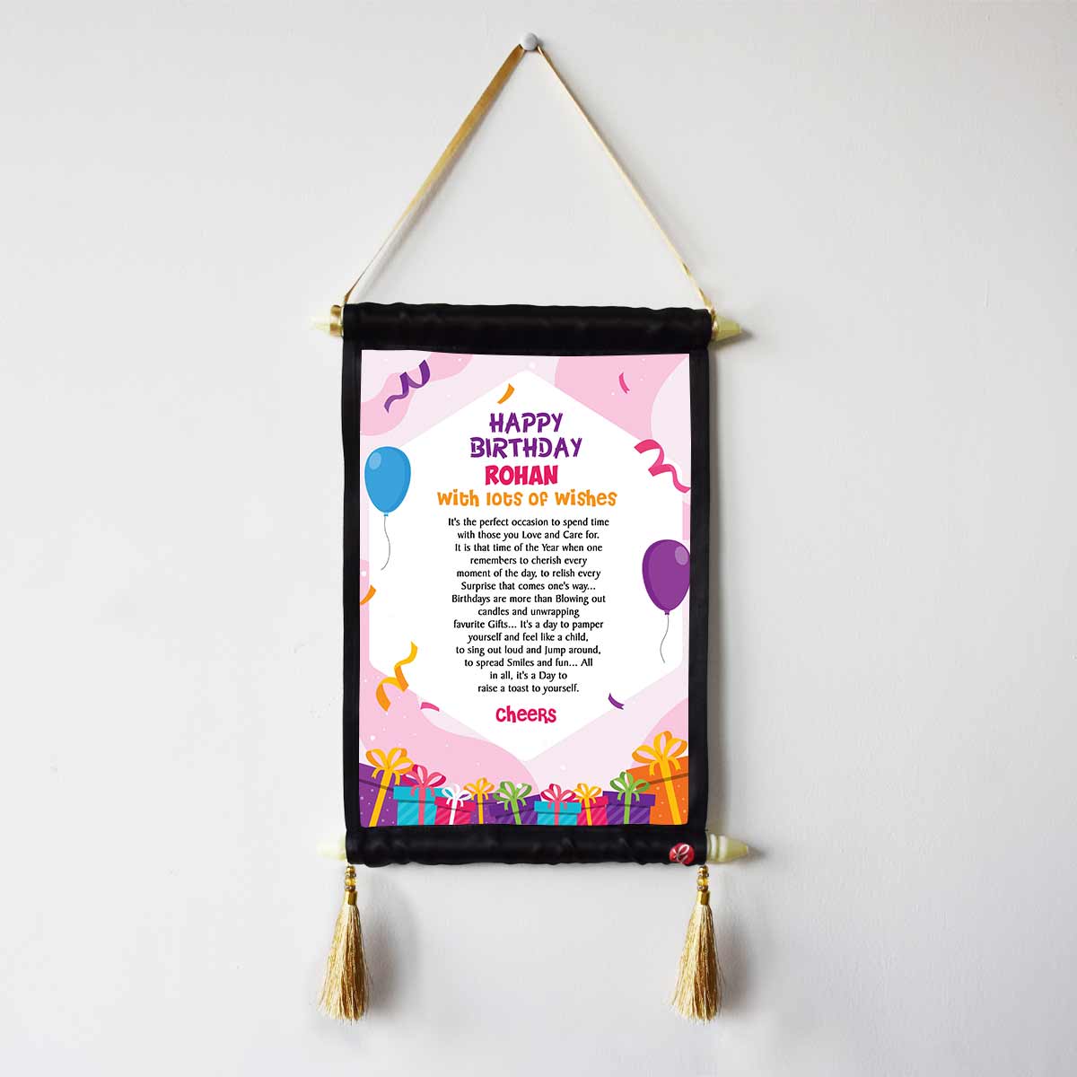 Personalised Birthday Toast Scroll