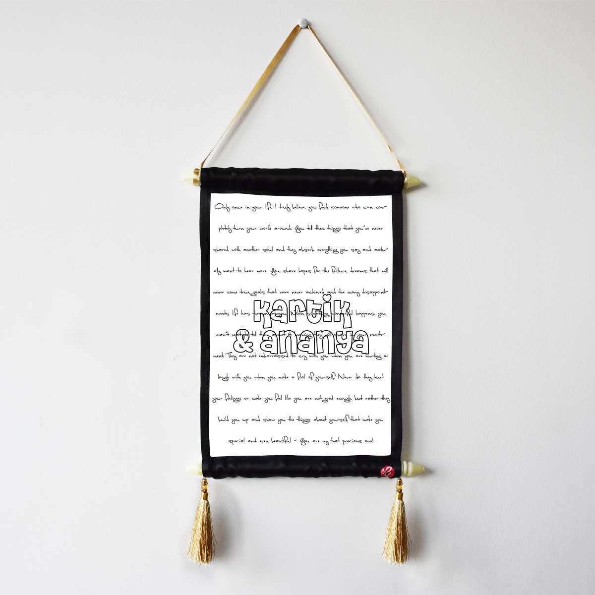 Personalised Loving Words Scroll