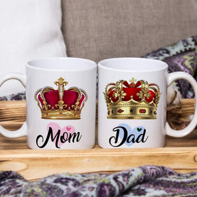 Royal Coffee Anniversery Mugs Gifts for Parents Set of 2