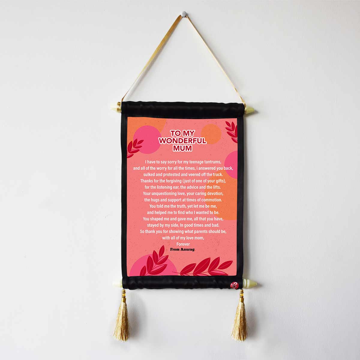 Personalised My DearMom Scroll Present for Your Mother