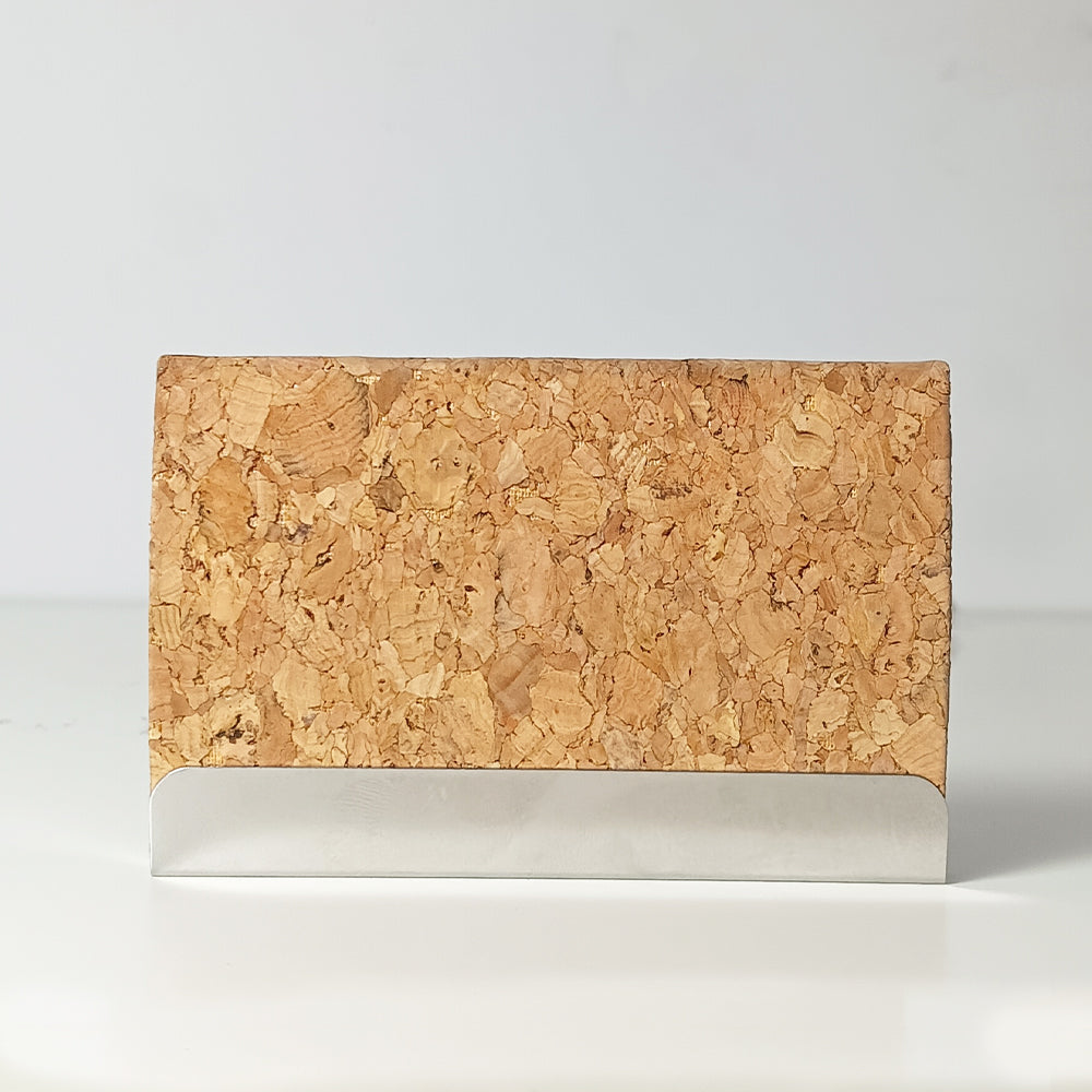 Cork card holder